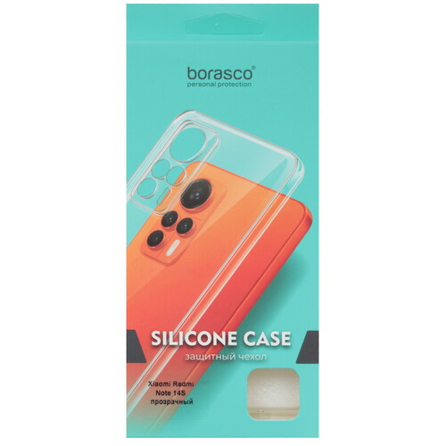 Купить Накладка  BoraSCO Silicone Case для Xiaomi Redmi Note 14S прозрачный  5618586. Характеристики, отзывы и цены в Донецке