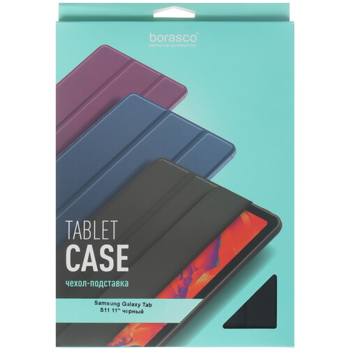 Купить Чехол-книжка BoraSCO для Samsung Galaxy Tab S11 черный  5641569. Характеристики, отзывы и цены в Донецке