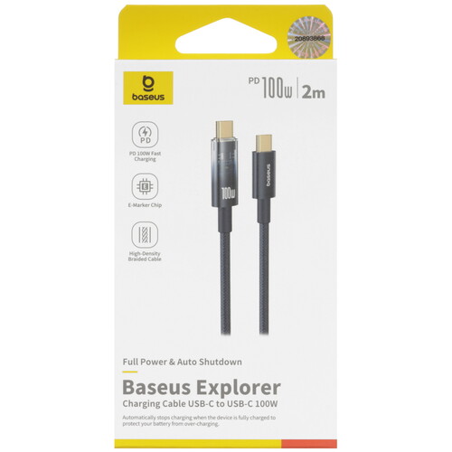 Купить Кабель круглый Baseus USB Type-C - USB Type-C синий 2 м  5627776. Характеристики, отзывы и цены в Донецке