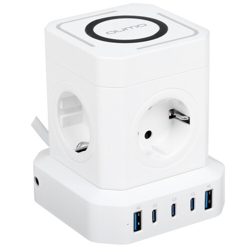 Купить Сетевой фильтр Qumo Power Block System PD1 SFU2PD белый  5489819. Характеристики, отзывы и цены в Донецке