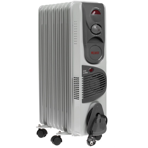 Купить Масляный обогреватель Ресанта ОМ-9НВ белый  1076912. Характеристики, отзывы и цены в Донецке