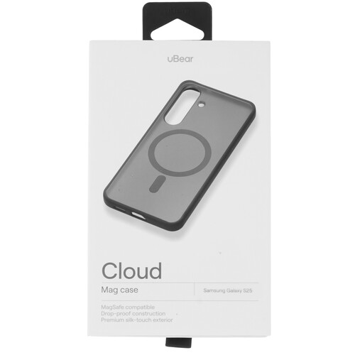 Купить Накладка  uBear Cloud Mag Case для Samsung Galaxy S25 черный/прозрачный  5617308. Характеристики, отзывы и цены в Донецке