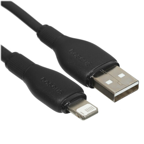 Купить Кабель круглый Baseus Lightning 8-pin - USB 2.0 Type-A черный 1.2 м  5495760. Характеристики, отзывы и цены в Донецке