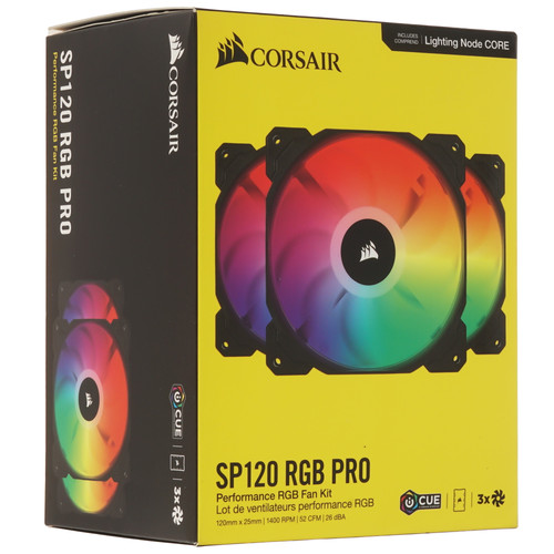 Купить Комплект вентиляторов Corsair iCUE SP120 RGB PRO Performance [C0-9050094-WW] черный  5610053. Характеристики, отзывы и цены в Донецке