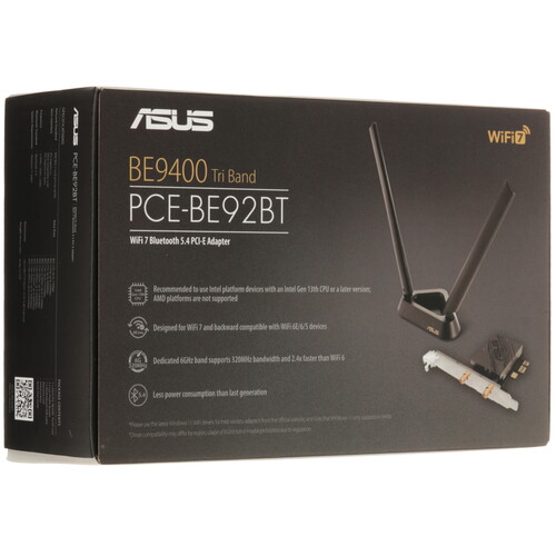 Купить Wi-Fi адаптер + Bluetooth ASUS PCE-BE92BT  5621326. Характеристики, отзывы и цены в Донецке