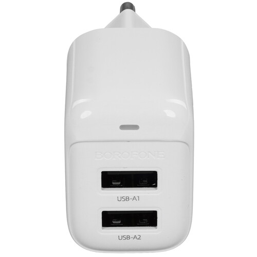 Купить Сетевое зарядное устройство Borofone BAS41A белый  9244351. Характеристики, отзывы и цены в Донецке
