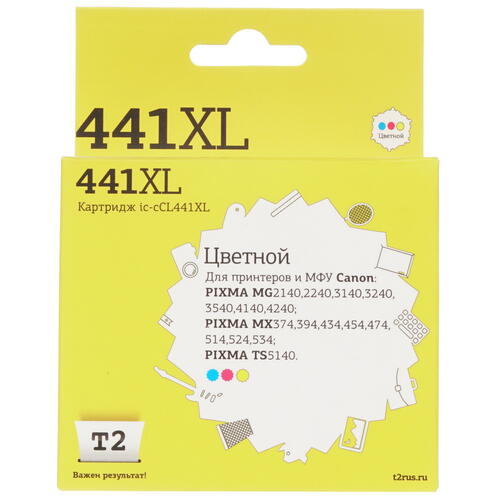 Купить Картридж T2 IC-CCL441XL многоцветный  7969067. Характеристики, отзывы и цены в Донецке