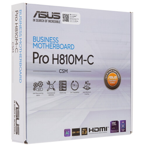 Купить Материнская плата ASUS PRO H810M-C-CSM  5618765. Характеристики, отзывы и цены в Донецке