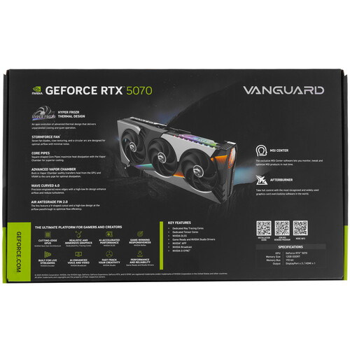 Купить Видеокарта MSI GeForce RTX 5070 VANGUARD SOC  5622136. Характеристики, отзывы и цены в Донецке