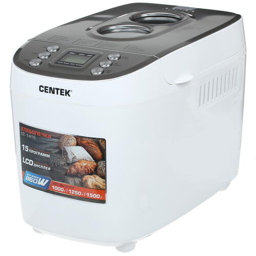Купить Хлебопечь Centek CT-1415 белый  1157195. Характеристики, отзывы и цены в Донецке