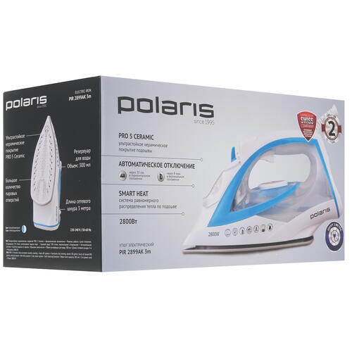 Купить Утюг Polaris PIR 2899AK белый  9087389. Характеристики, отзывы и цены в Донецке