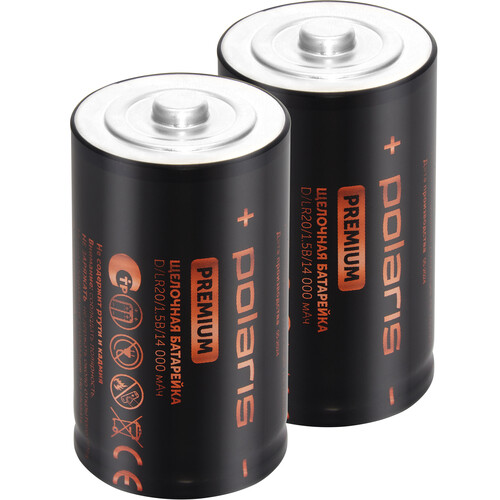 Купить Батарейка Polaris PB Premium D (LR20/R20/ER34615)  9252737. Характеристики, отзывы и цены в Донецке