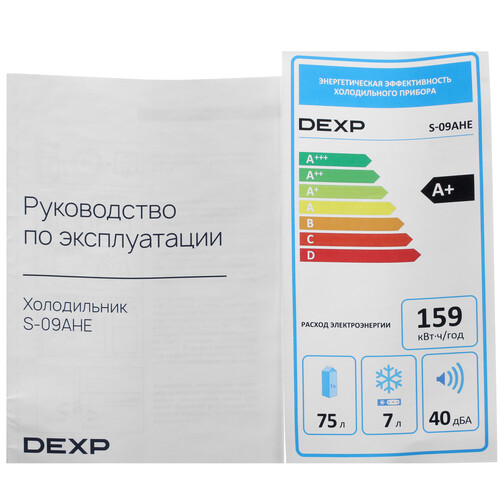 Купить Холодильник компактный   DEXP S-09AHE белый  9223597. Характеристики, отзывы и цены в Донецке