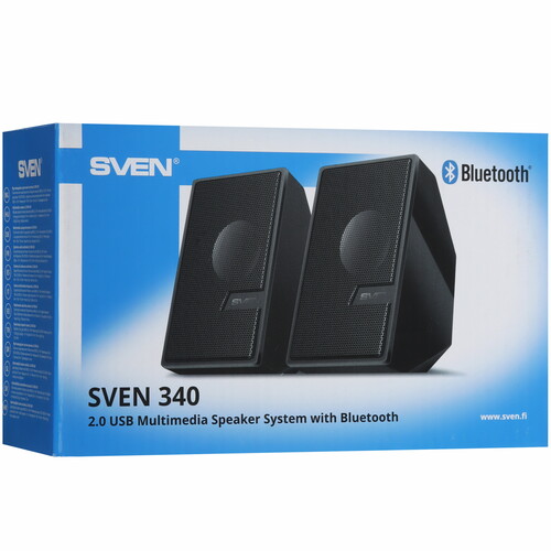 Купить Колонки SVEN 340 черный  9021125. Характеристики, отзывы и цены в Донецке