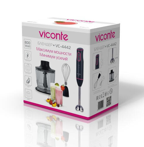 Купить Блендер погружной Viconte VC-4442 черный  9057690. Характеристики, отзывы и цены в Донецке
