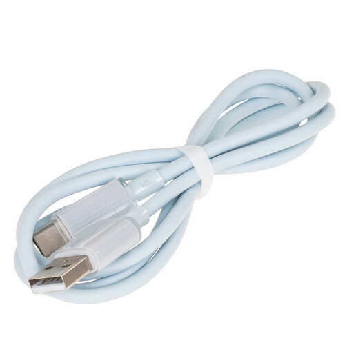 Купить Кабель круглый Borofone USB Type-C - USB 2.0 Type-A голубой 1 м  9237994. Характеристики, отзывы и цены в Донецке