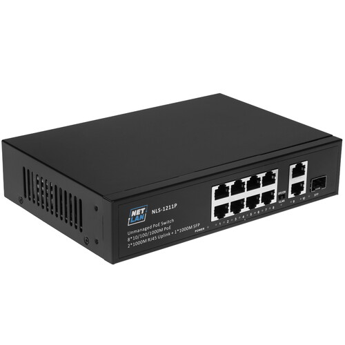 Купить Коммутатор NETLAN NLS-1211P  9268546. Характеристики, отзывы и цены в Донецке