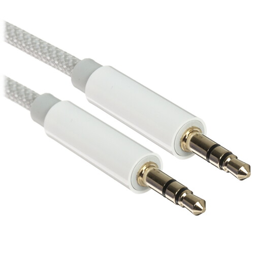 Купить Кабель   Hoco jack 3.5 мм - jack 3.5 мм серебристый  5635274. Характеристики, отзывы и цены в Донецке