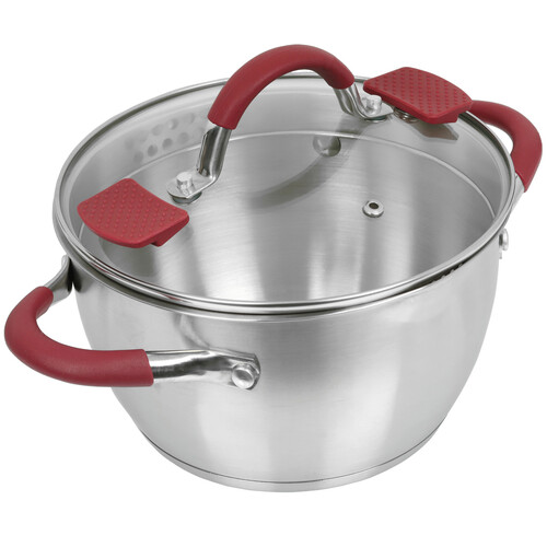 Купить Кастрюля Inhouse Marsala 3.2 л 20 см серебристый  5445078. Характеристики, отзывы и цены в Донецке