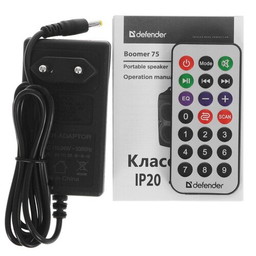 Купить Портативная колонка Defender Boomer 75, черный  5623587. Характеристики, отзывы и цены в Донецке