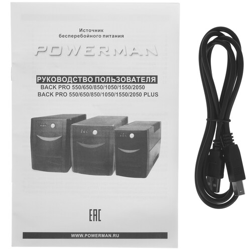 Купить ИБП Powerman Back Pro 850 Plus  9918175. Характеристики, отзывы и цены в Донецке