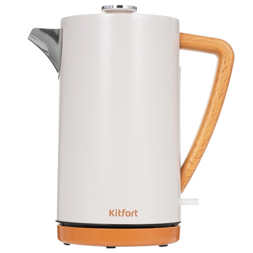 Купить Электрочайник Kitfort КТ-8715 бежевый  9263507. Характеристики, отзывы и цены в Донецке