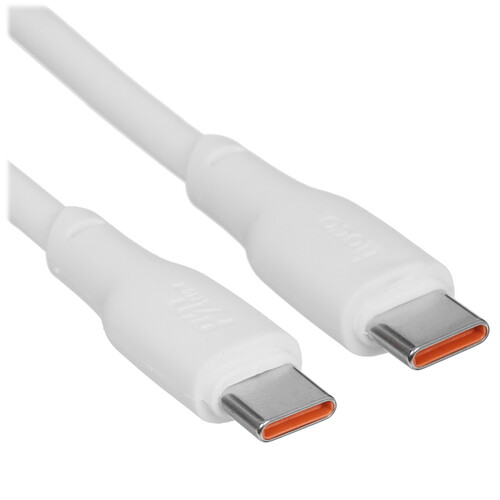 Купить Кабель круглый Hoco USB Type-C - USB Type-C белый 2 м  5460005. Характеристики, отзывы и цены в Донецке