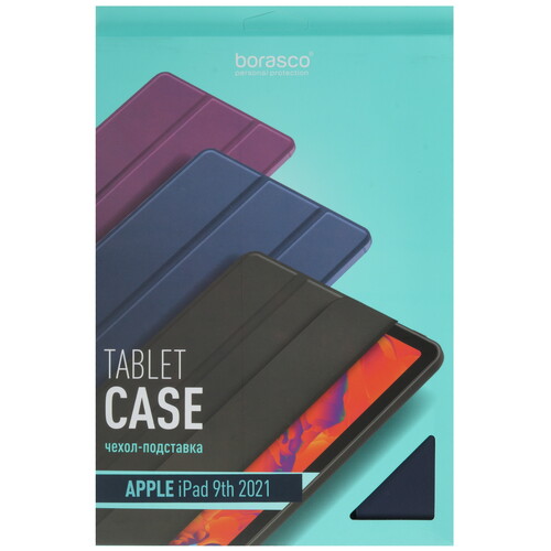 Купить Чехол-книжка BoraSCO для Apple iPad (9th Gen) синий  5611759. Характеристики, отзывы и цены в Донецке