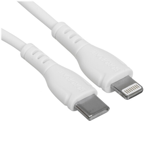 Купить Кабель круглый Borofone Lightning 8-pin - USB Type-C белый 1 м  5475077. Характеристики, отзывы и цены в Донецке