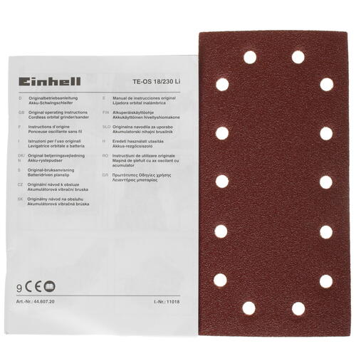 Купить Виброшлифовальная машина Einhell TE-OS 18/230 Li- Solo Power X Change 18V  , Без ЗУ, Без АКБ  5322661. Характеристики, отзывы и цены в Донецке