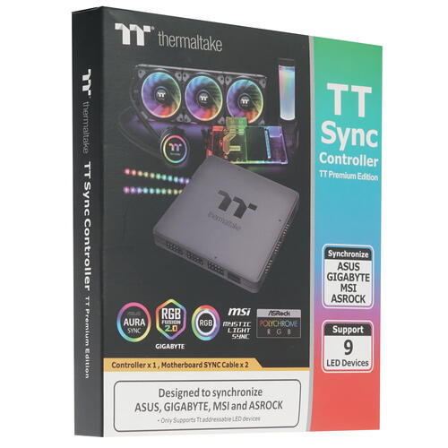 Купить Контроллер подсветки Thermaltake Sync Controller TT Premium Edition [CL-O015-PL00BL-A]  1258727. Характеристики, отзывы и цены в Донецке