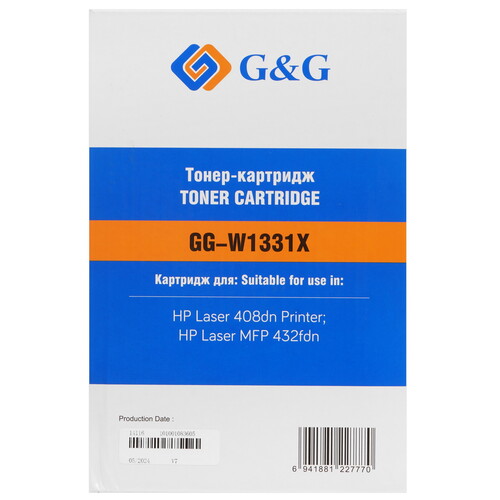 Купить Картридж лазерный G&G GG-W1331X черный  9146330. Характеристики, отзывы и цены в Донецке