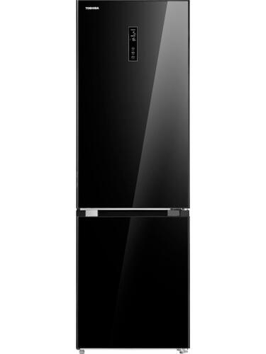 Купить Холодильник с морозильником  Toshiba GR-RB308WE-DGJ (22) черный  9958279. Характеристики, отзывы и цены в Донецке