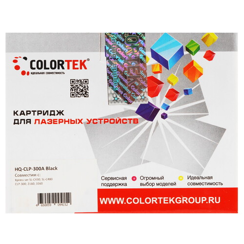 Купить Картридж лазерный Colortek CLP-300A Bk черный  5367265. Характеристики, отзывы и цены в Донецке