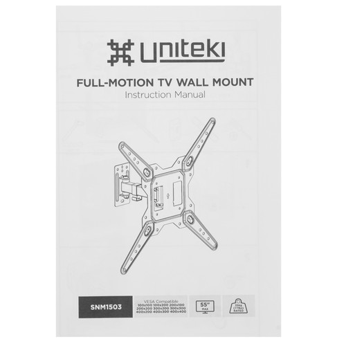 Купить Кронштейн для ТВ UNITEKI SNM1503 черный  9298803. Характеристики, отзывы и цены в Донецке