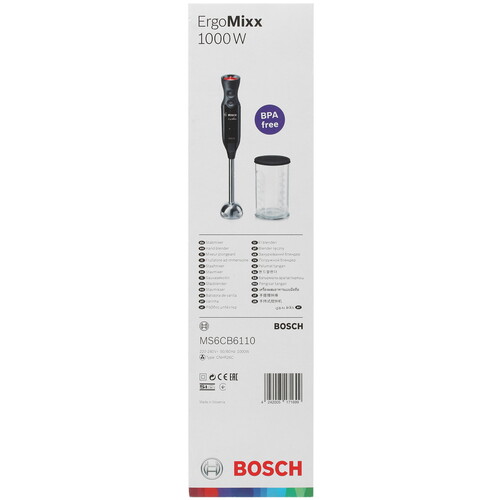 Купить Блендер погружной Bosch MS6CB6110 черный  5079786. Характеристики, отзывы и цены в Донецке
