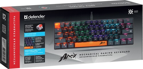 Купить Клавиатура проводная Defender Apex GK-002 [45003]  5478224. Характеристики, отзывы и цены в Донецке