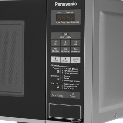 Купить Микроволновая печь Panasonic NN-ST254MZPE серебристый  8153086. Характеристики, отзывы и цены в Донецке