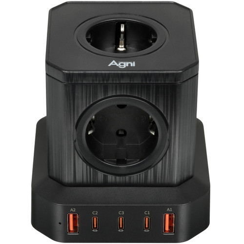Купить Сетевой фильтр AGNI TP-VE5U5E-C черный  9289268. Характеристики, отзывы и цены в Донецке