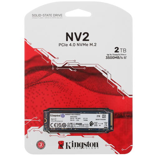 Купить 2000 ГБ M.2 NVMe накопитель Kingston NV2 [SNV2S/2000G]  5086617. Характеристики, отзывы и цены в Донецке