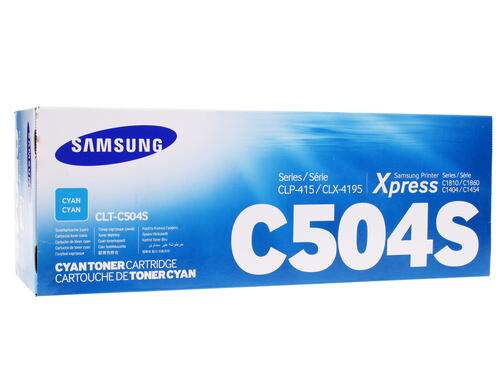 Купить Картридж лазерный Samsung CLT-C504S голубой, с чипом  0158352. Характеристики, отзывы и цены в Донецке