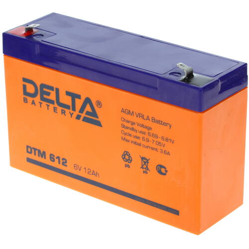 Купить Аккумуляторная батарея для ИБП Delta DTM 612  1184895. Характеристики, отзывы и цены в Донецке