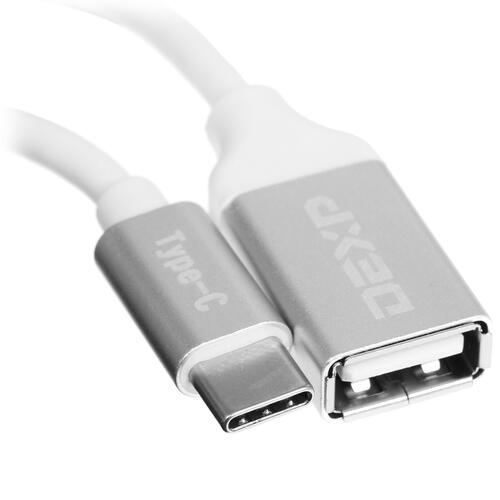 Купить OTG-кабель DEXP серебристый  1097185. Характеристики, отзывы и цены в Донецке