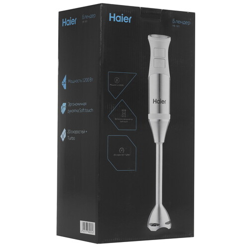 Купить Блендер погружной Haier HB-501 серебристый  5069066. Характеристики, отзывы и цены в Донецке
