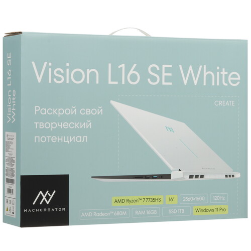 Купить 16" Ноутбук Machcreator Vision L16 SE White белый  5643055. Характеристики, отзывы и цены в Донецке
