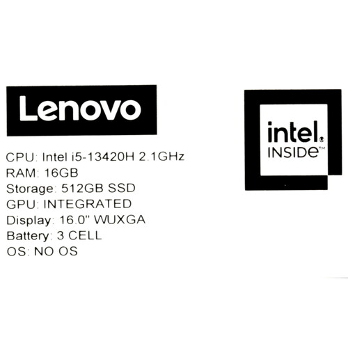 Купить 16" Ноутбук Lenovo IdeaPad Slim 3 16IRH10 серый  5613936. Характеристики, отзывы и цены в Донецке
