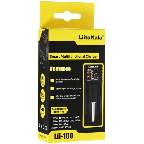 Купить Зарядное устройство LiitoKala Lii-100  9212361. Характеристики, отзывы и цены в Донецке