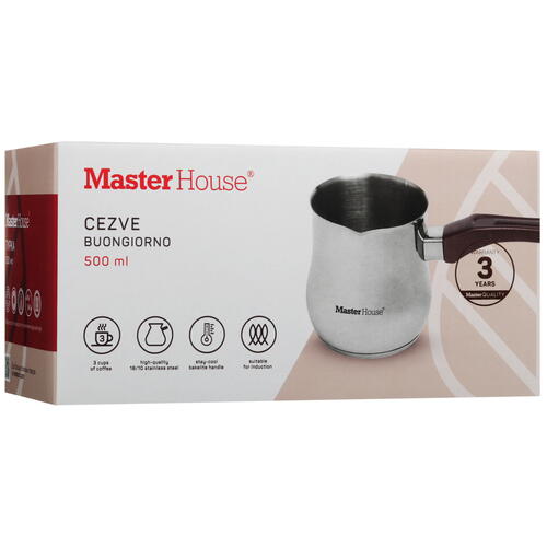 Купить Турка Master House Buongiorno 75509 серебристый  5451986. Характеристики, отзывы и цены в Донецке