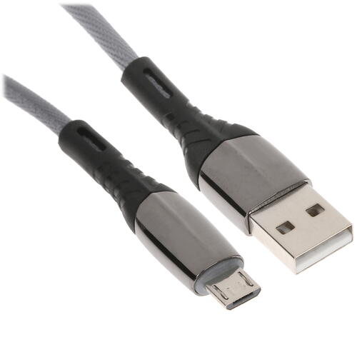 Купить Кабель круглый KEYRON micro USB - USB 2.0 Type-A серый 1.5 м  4813245. Характеристики, отзывы и цены в Донецке