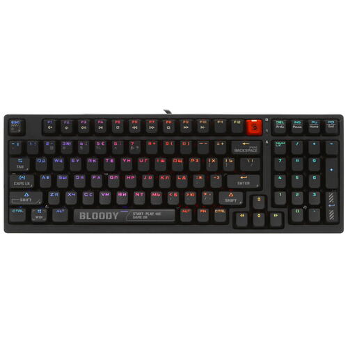 Купить Клавиатура проводная A4Tech Bloody S98 [S98 BLACK]  5439866. Характеристики, отзывы и цены в Донецке